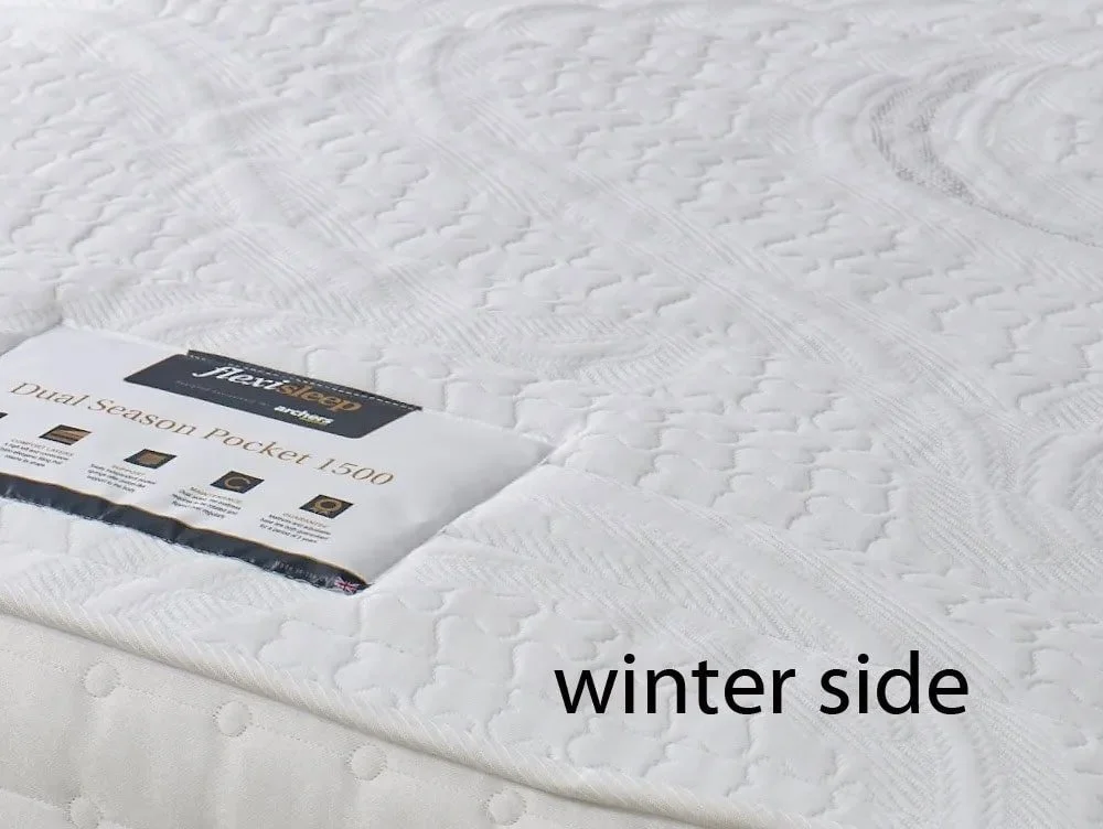 Flexisleep Flexisleep Dual Season Pocket 1500 Adjustable Bed Mattress