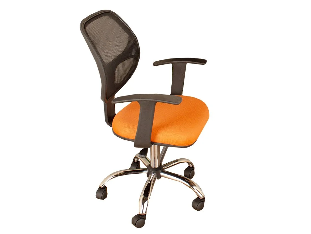 Core Products Core Loft Black Mesh Back and Orange Fabric Office Chair