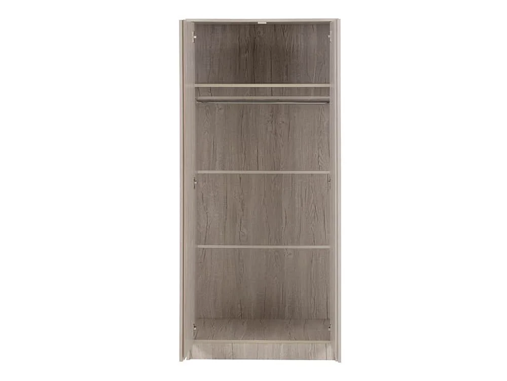 Seconique Seconique Malvern Urban Snow 2 Door Double Wardrobe