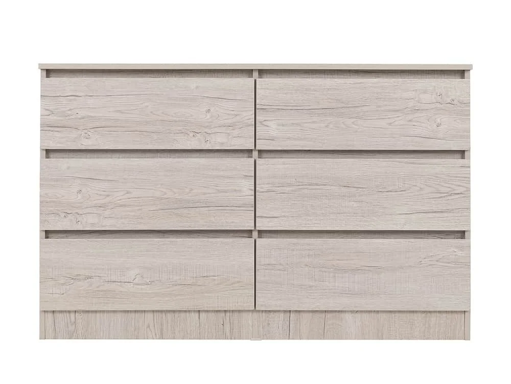 Seconique Seconique Malvern Urban Snow 3+3 Drawer Chest of Drawers