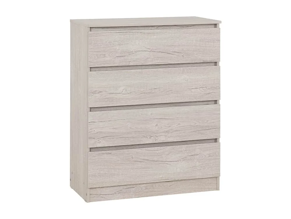 Seconique Seconique Malvern Urban Snow 4 Drawer Chest of Drawers