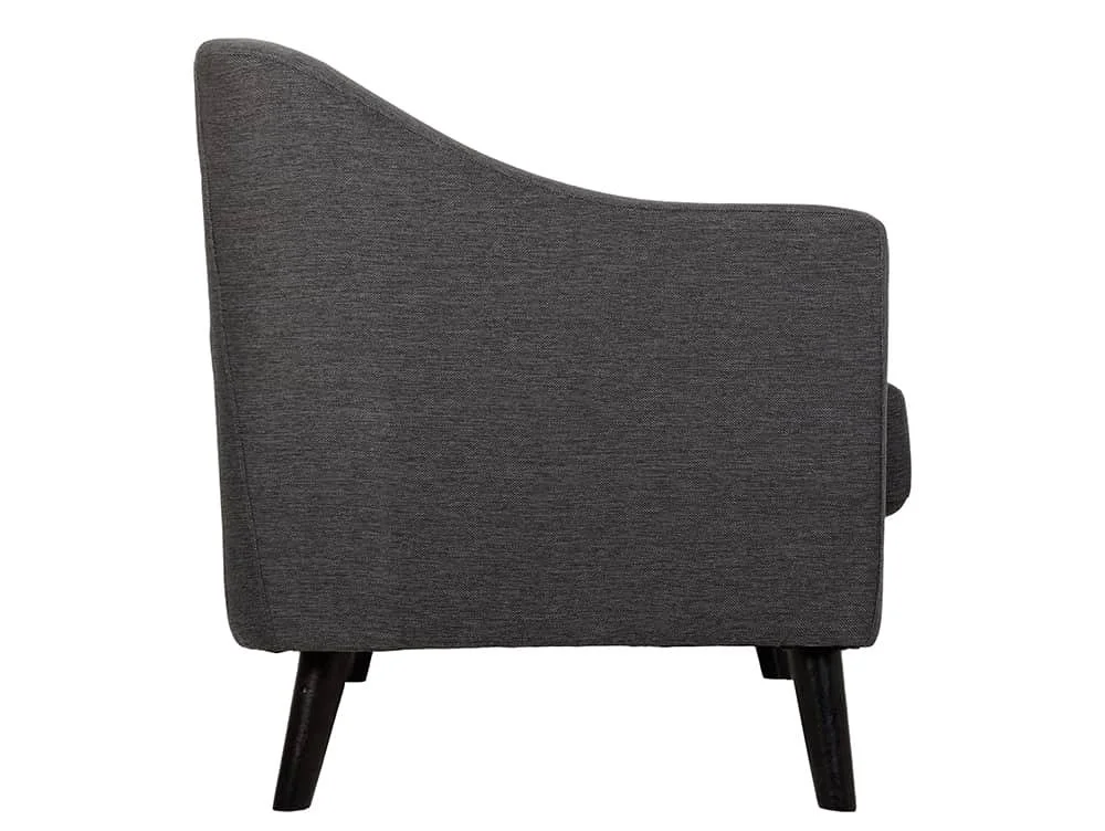 Seconique Seconique Ashley Grey Fabric Arm Chair