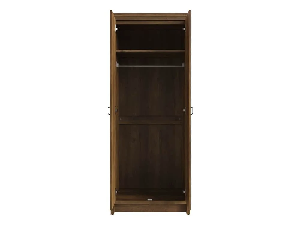 GFW GFW Boston Knotty Oak Effect 2 Door Double Wardrobe