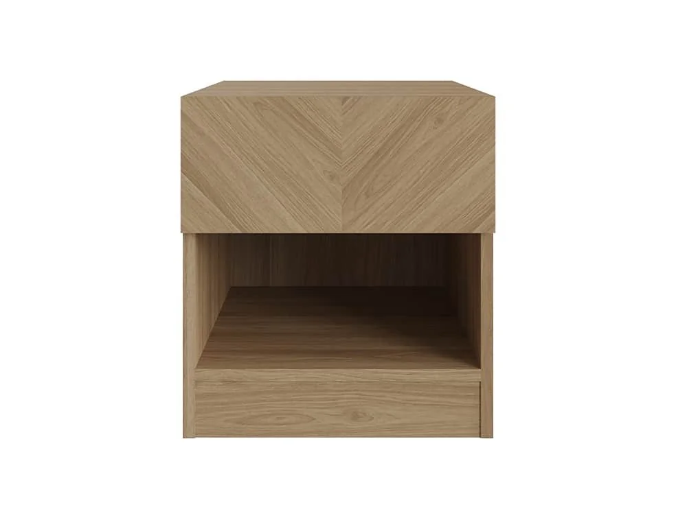 GFW GFW Catania Euro Oak 1 Drawer Lamp Table