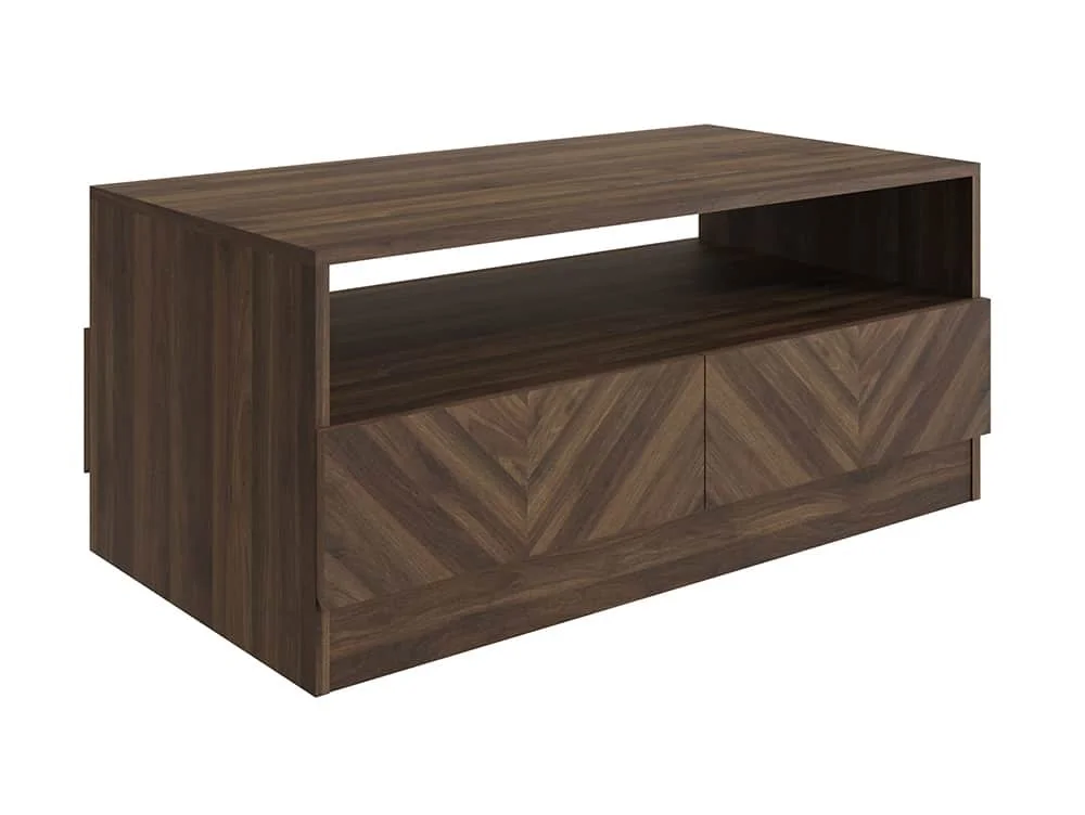 GFW GFW Catania Royal Walnut 2 Drawer Coffee Table