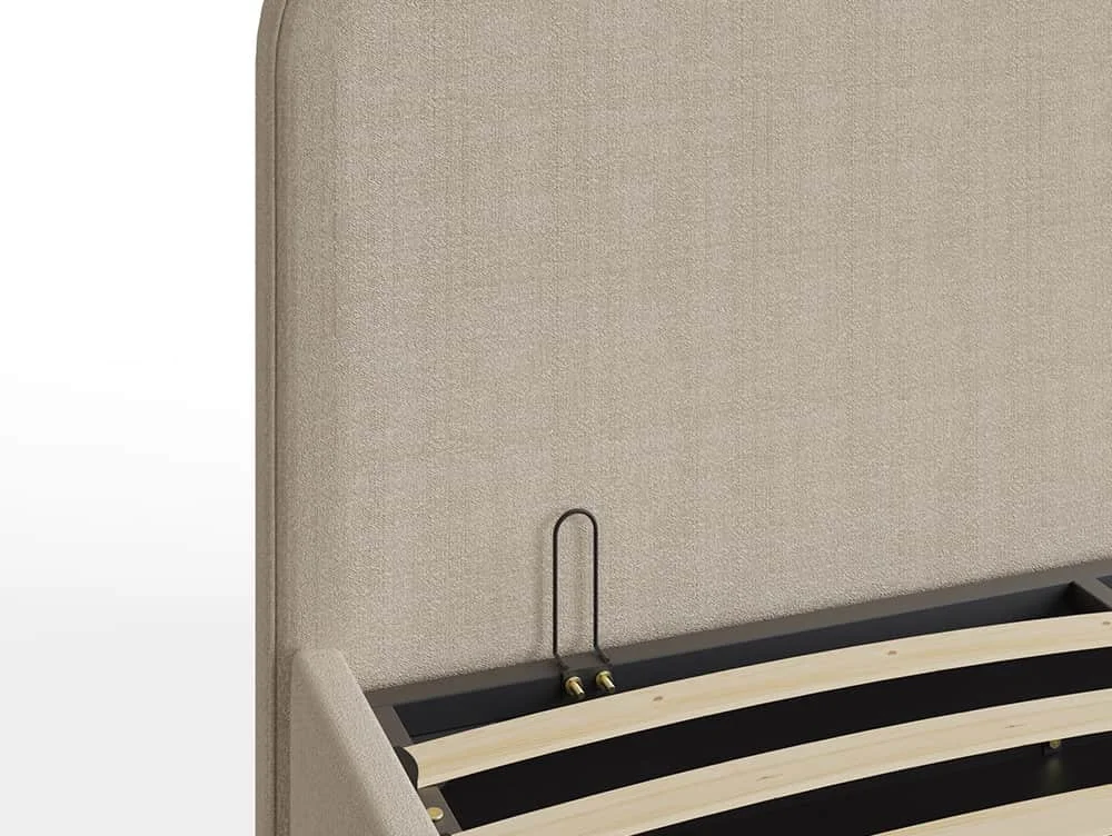 GFW GFW Florence Stone Boucle Ottoman Bed Frame
