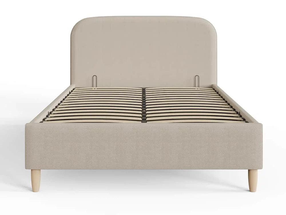 GFW GFW Florence Stone Boucle Ottoman Bed Frame