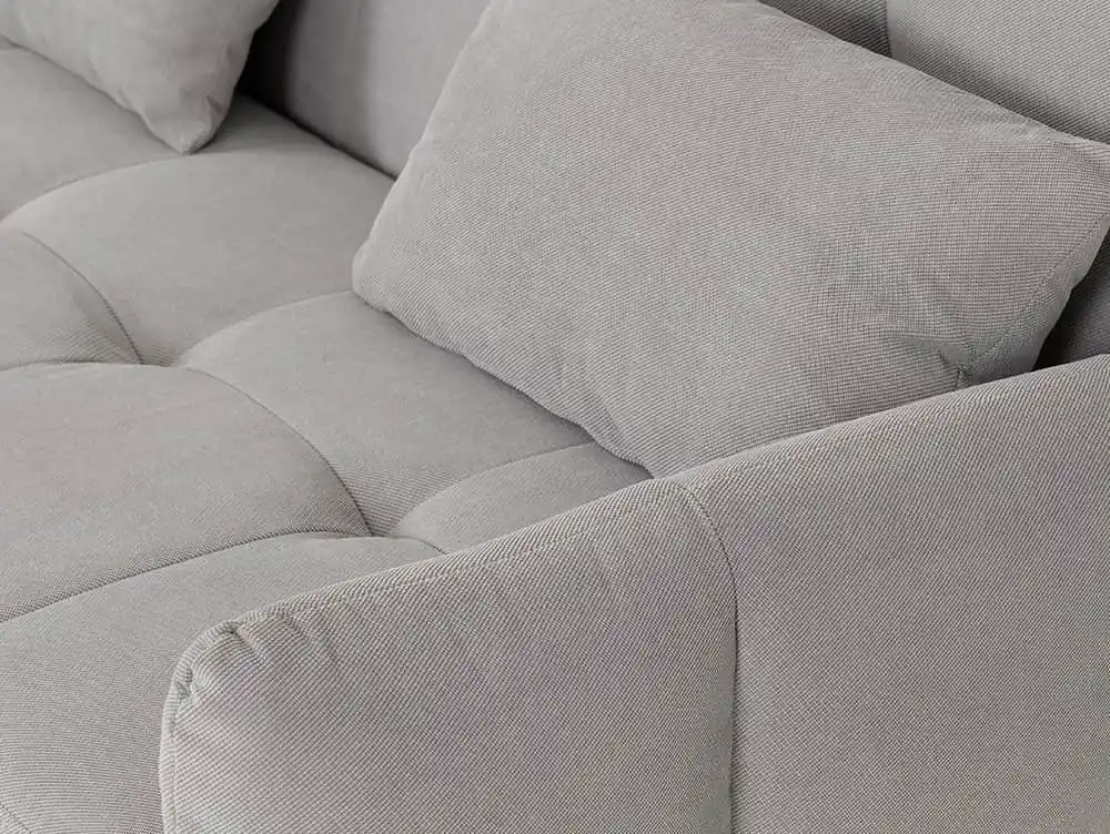 Seconique Seconique Chelsea Silver Fabric Sofa Bed