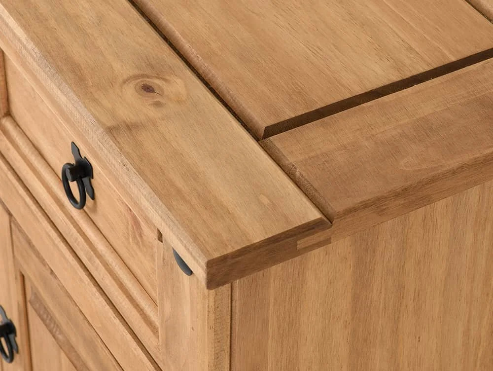 Seconique Seconique Corona Pine 1 Door 1 Drawer Bedside Table