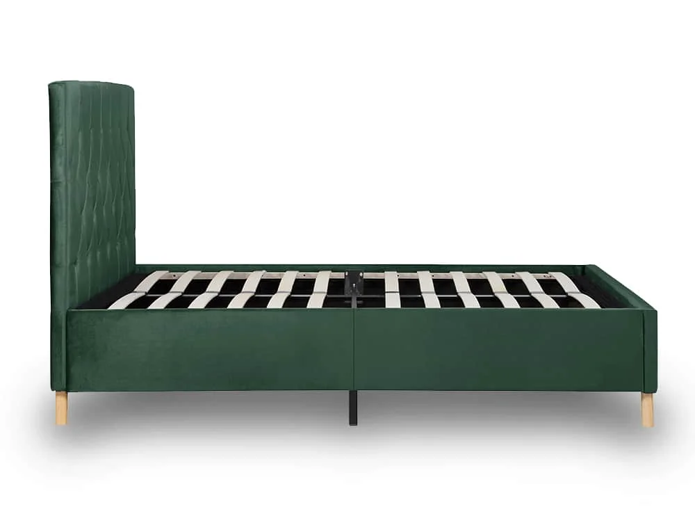 Birlea Furniture & Beds Birlea Loxley 5ft King Size Green Fabric Bed Frame