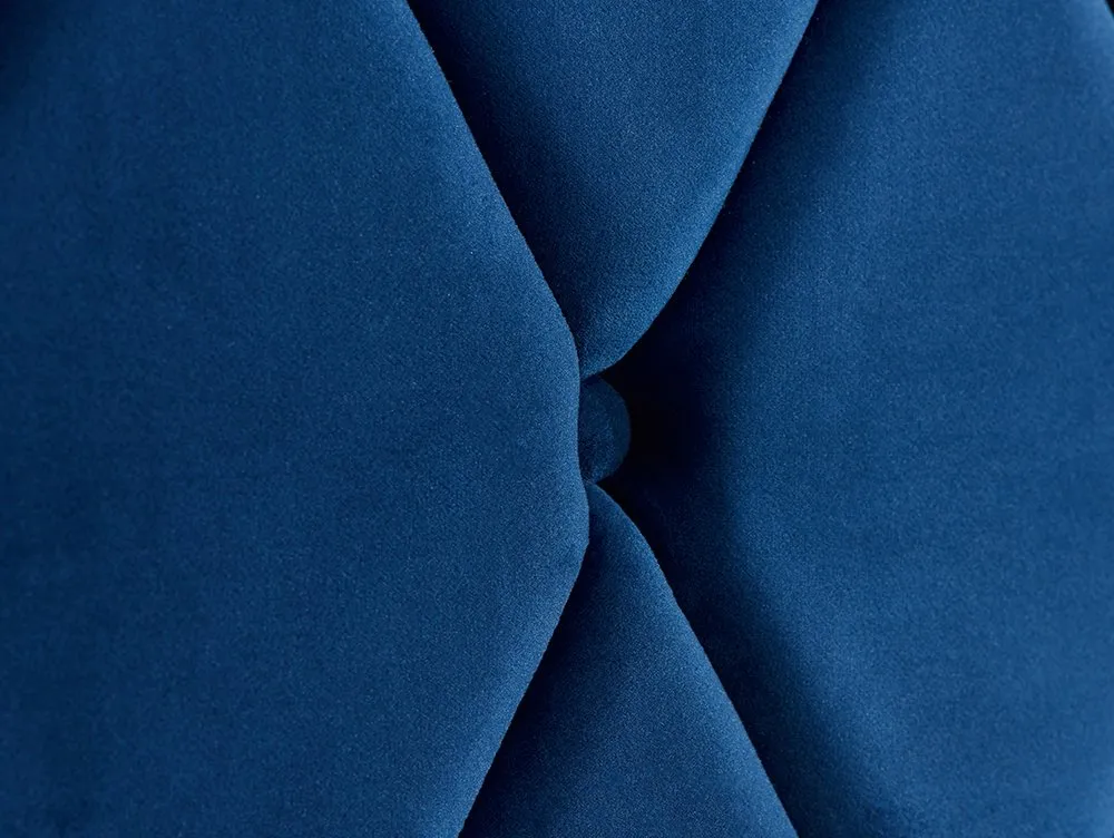 Birlea Birlea Loxley Midnight Blue Fabric Bed Frame
