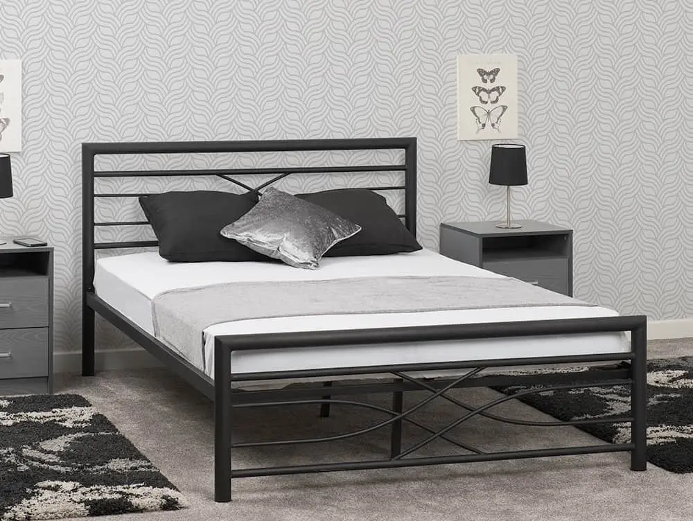 Seconique Seconique Kelly Black Metal Bed Frame