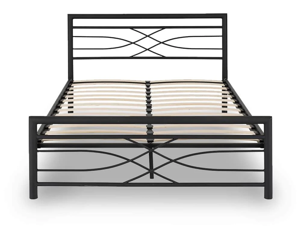 Seconique Seconique Kelly 5ft King Size Black Metal Bed Frame