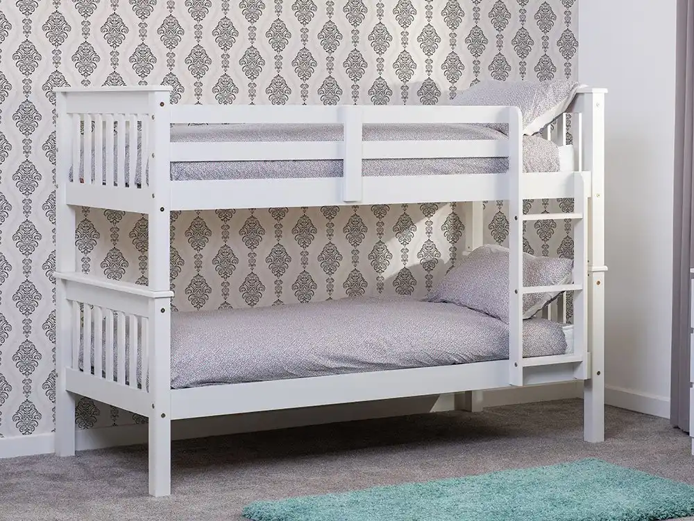 Seconique Seconique Neptune 3ft White Wooden Bunk Bed Frame