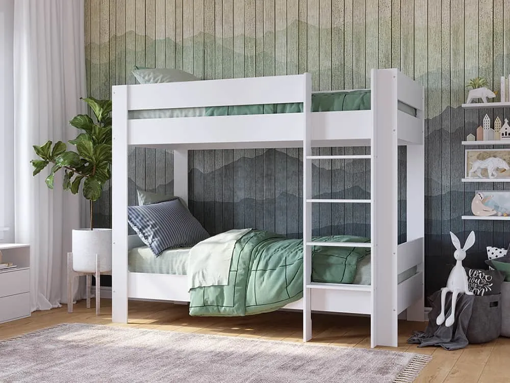 Kidsaw Kidsaw Kudl 3ft Single White Bunk Bed Frame