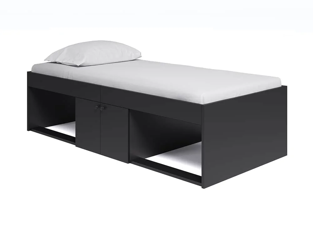 Kidsaw Kidsaw Low 3ft Single Black Cabin Bed