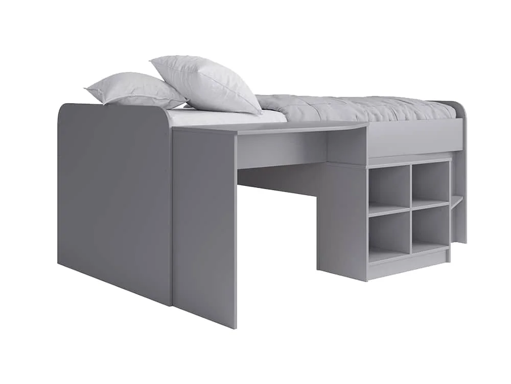 Kidsaw Kidsaw Pilot 3ft Single Grey Cabin Bed
