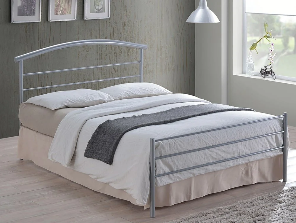 Time Living Time Living Brennington 4ft6 Double Silver Metal Bed Frame