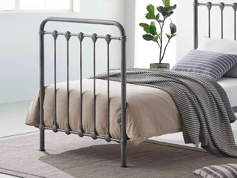 Time Living Time Living Havana 3ft Single Grey Metal Bed Frame