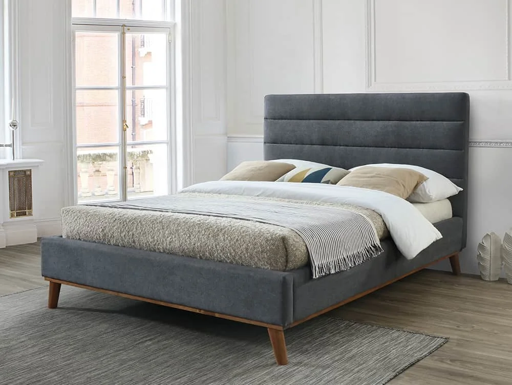 Time Living Time Living Mayfair 4ft6 Double Dark Grey Fabric Bed Frame
