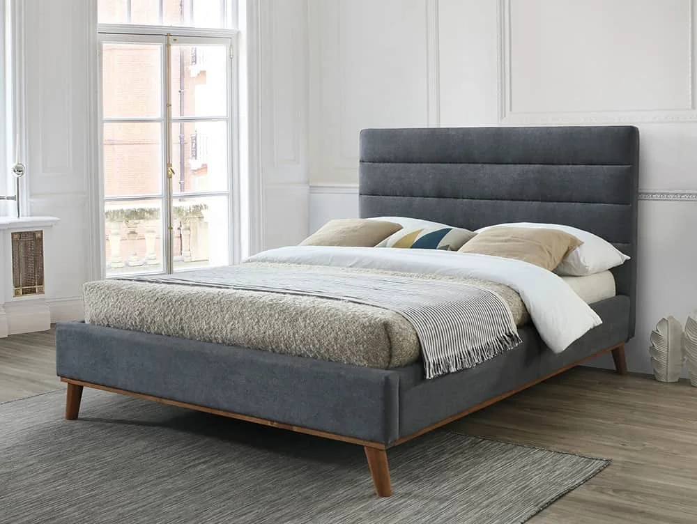 Time Living Time Living Mayfair Dark Grey Fabric Bed Frame