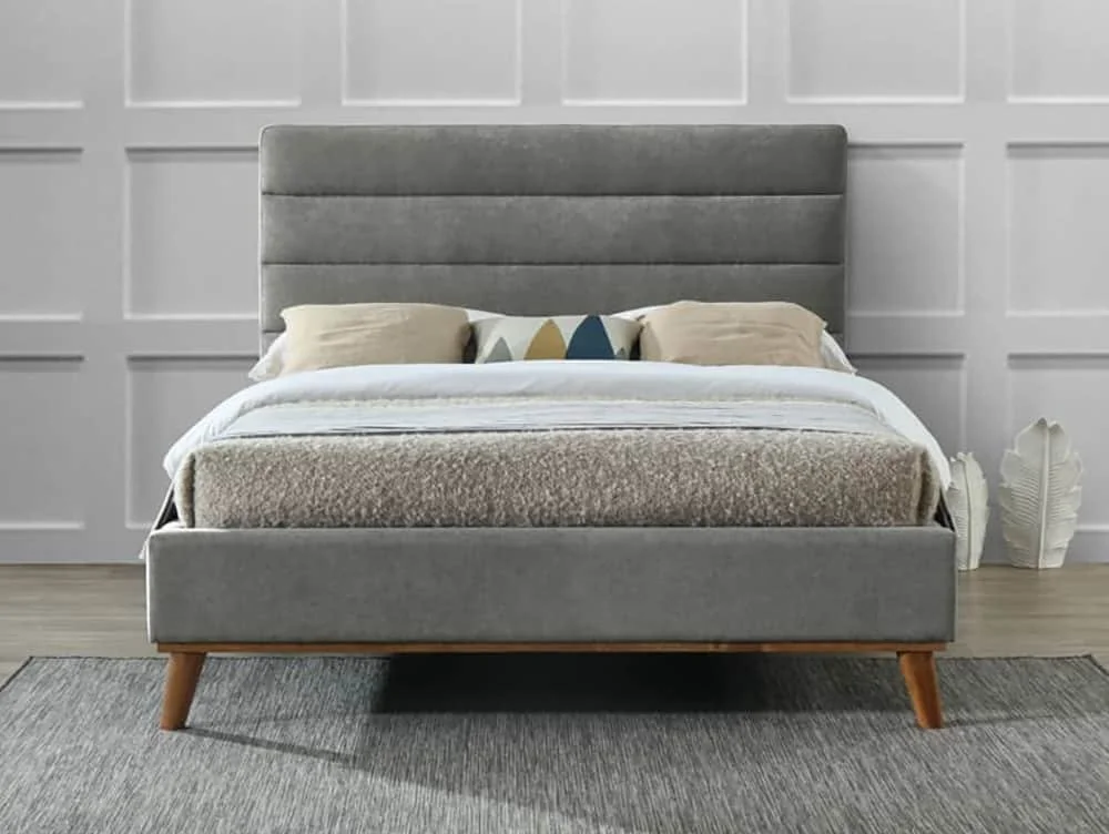 Time Living Time Living Mayfair Light Grey Fabric Bed Frame