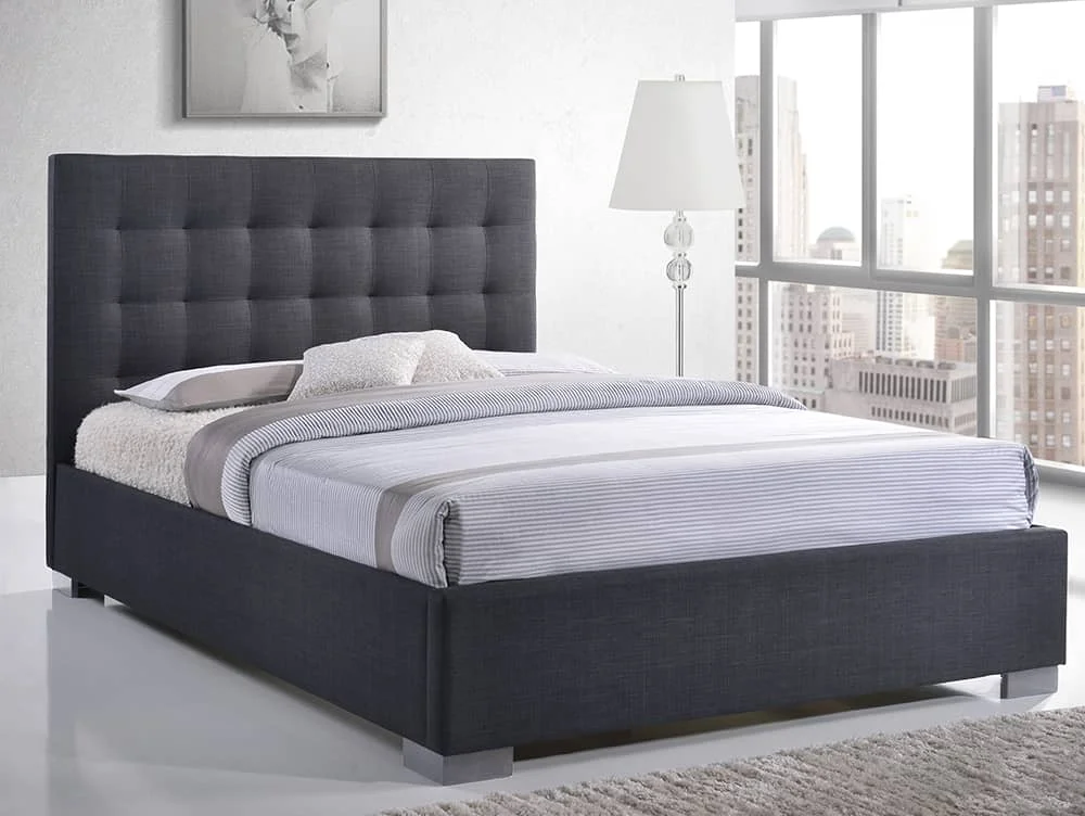 Time Living Time Living Nevada 4ft6 Double Grey Fabric Bed Frame