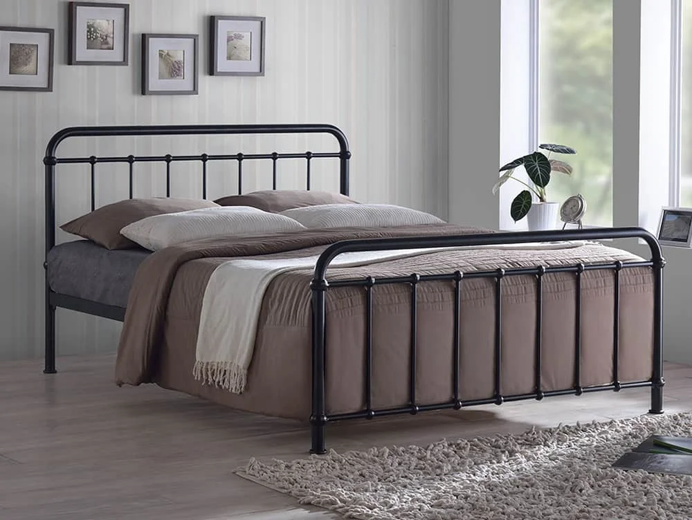Time Living Time Living Miami 4ft Small Double Black Metal Bed Frame