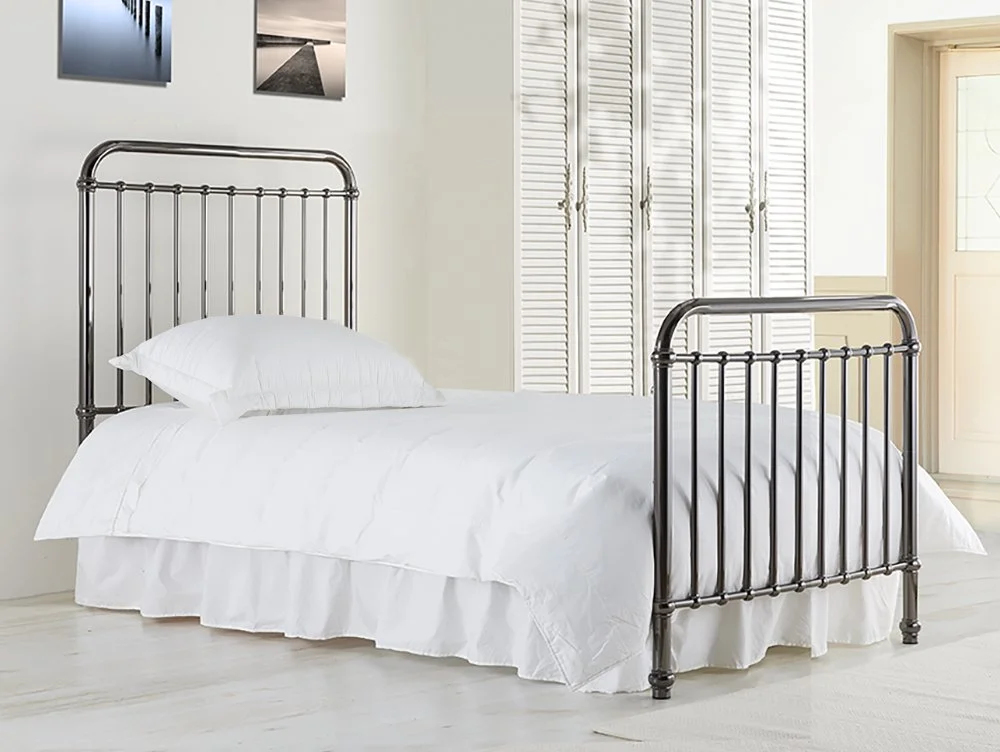 Time Living Time Living Rose 3ft Single Black Nickel Metal Bed Frame