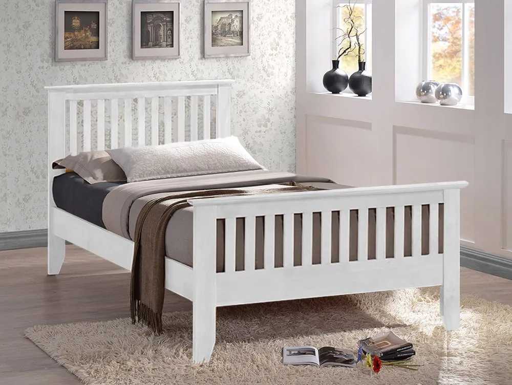 Time Living Time Living Turin 3ft Single White Wooden Bed Frame