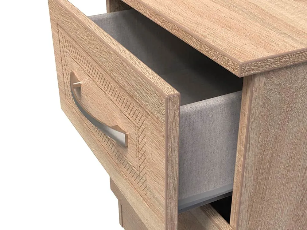 Welcome Welcome Dorset 2 Drawer Small Bedside Table (Assembled)