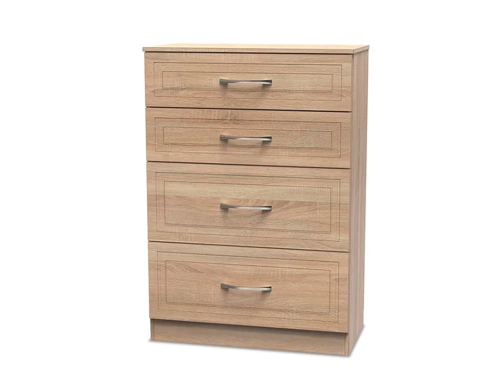 Welcome Welcome Dorset 4 Drawer Deep Chest of Drawers(Assembled)