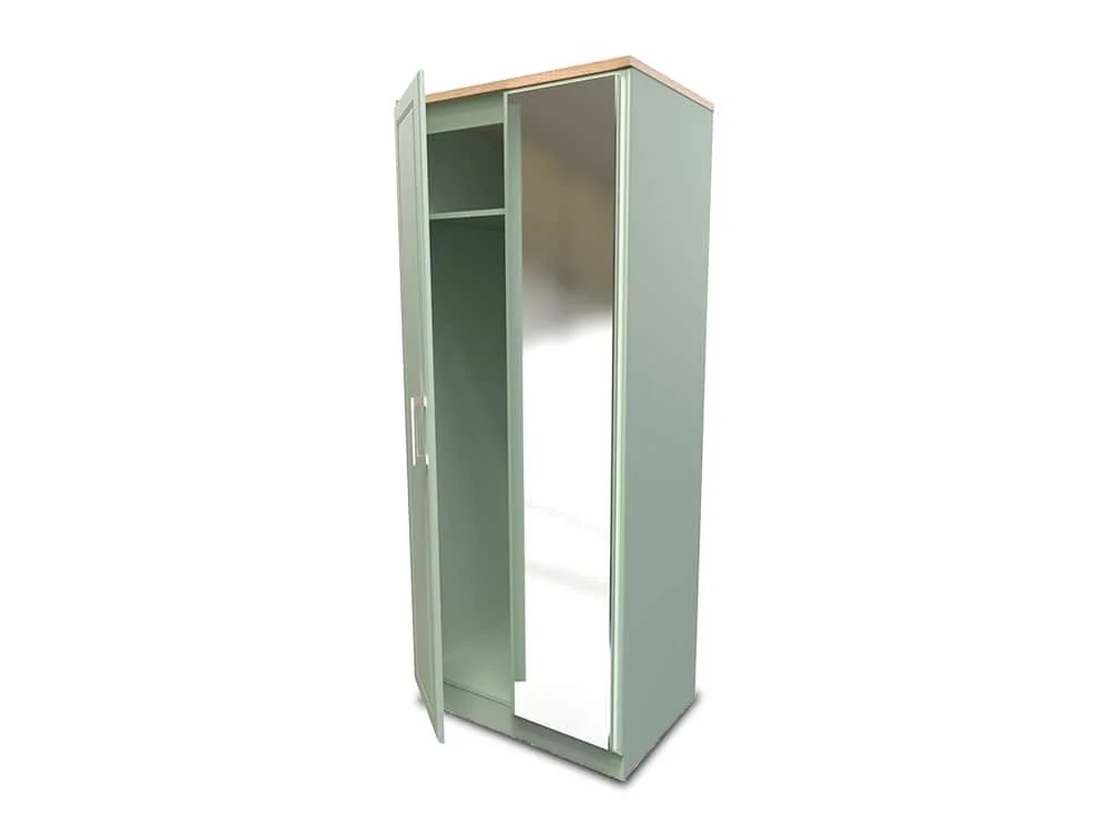 Welcome Welcome Kent 2 Door Mirrored Double Wardrobe (Assembled)