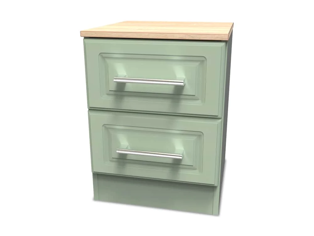 Welcome Welcome Kent 2 Drawer Small Bedside Table (Assembled)