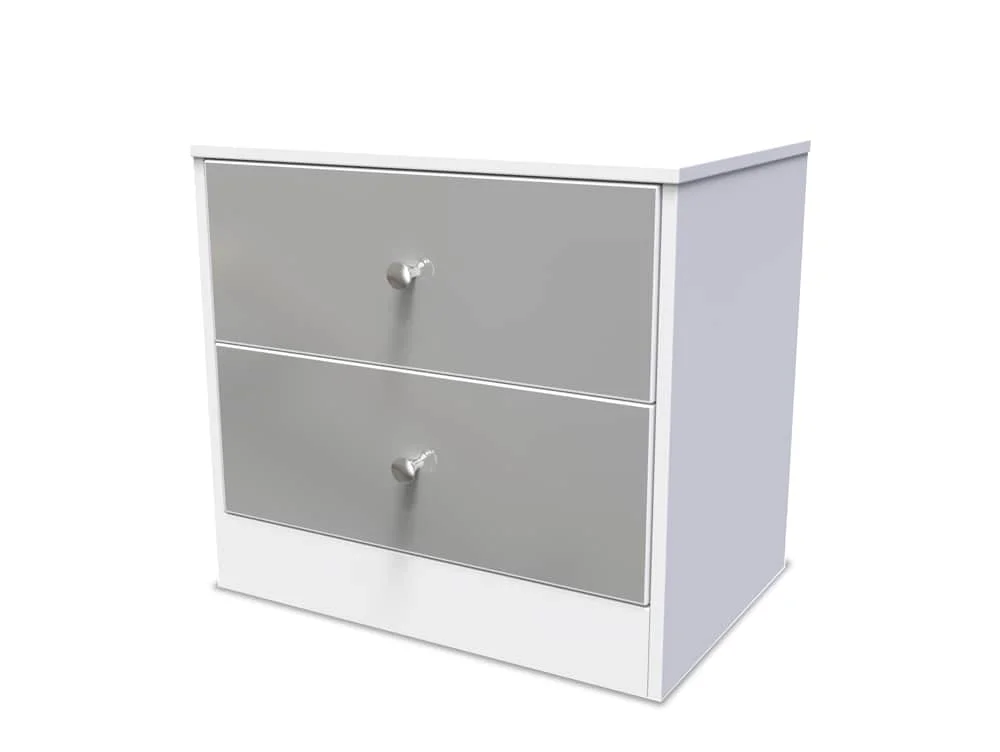 Welcome Welcome Padstow 2 Drawer Wide Bedside Table (Assembled)