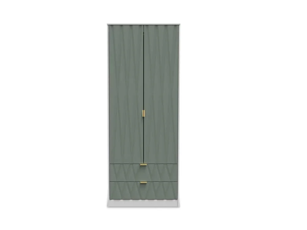 Welcome Welcome Las Vegas 2 Door 2 Drawer Tall Double Wardrobe (Assembled)