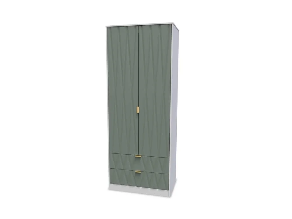 Welcome Welcome Las Vegas 2 Door 2 Drawer Tall Double Wardrobe (Assembled)