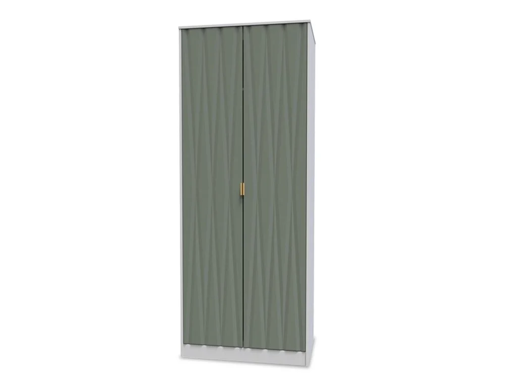 Welcome Welcome Las Vegas 2 Door Tall Double Wardrobe (Assembled)