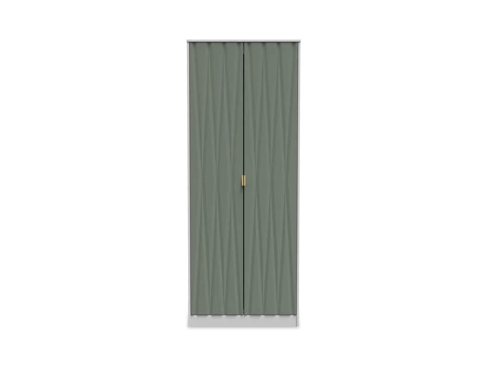 Welcome Welcome Las Vegas 2 Door Tall Double Hanging Wardrobe (Assembled)