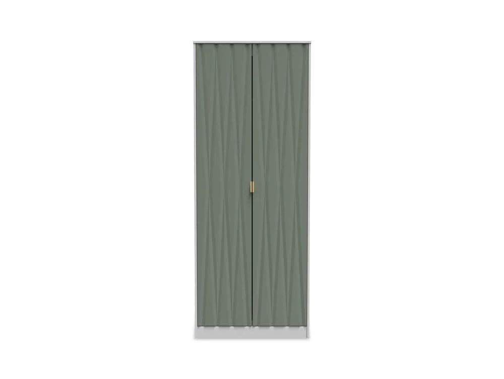 Welcome Welcome Las Vegas 2 Door Tall Double Hanging Wardrobe (Assembled)