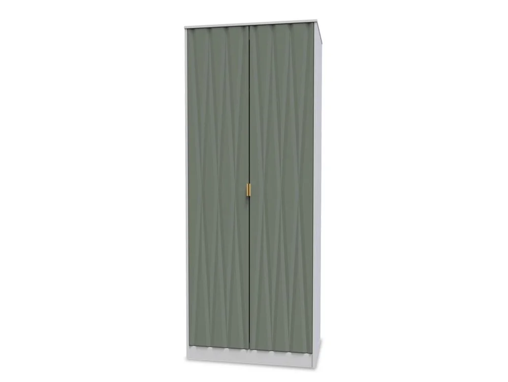 Welcome Welcome Las Vegas 2 Door Tall Double Hanging Wardrobe (Assembled)