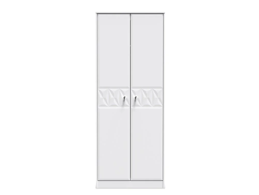 Welcome Welcome San Jose 2 Door Tall Double Hanging Wardrobe (Assembled)