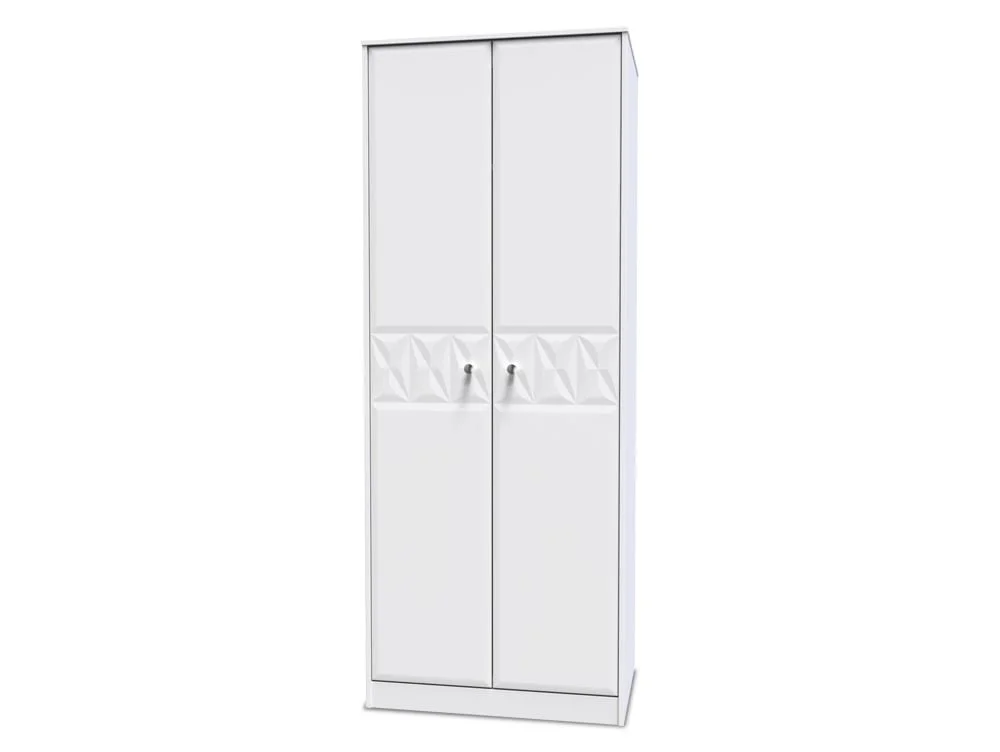 Welcome Welcome San Jose 2 Door Tall Double Hanging Wardrobe (Assembled)