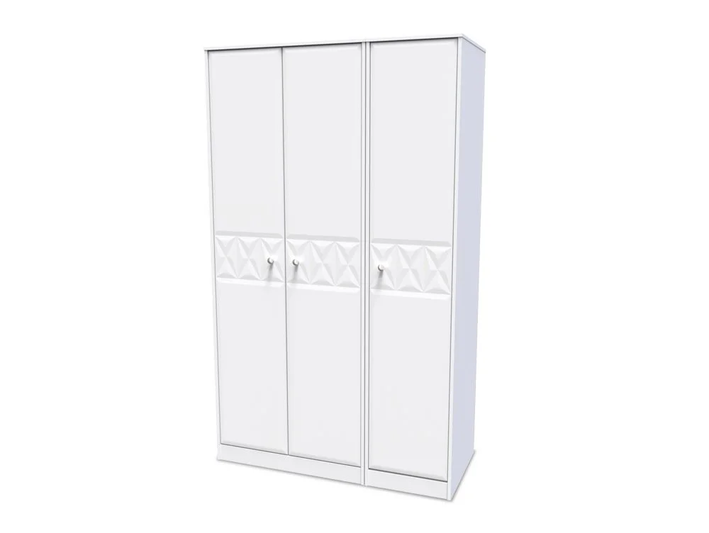 Welcome Welcome San Jose 3 Door Tall Triple Wardrobe (Assembled)