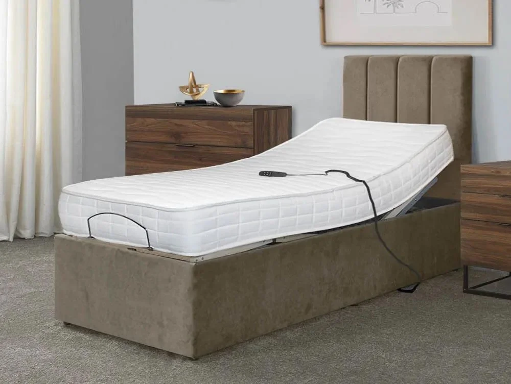 Flexisleep Flexisleep Memory Extra Firm Electric Adjustable 3ft6 Large Single Bed