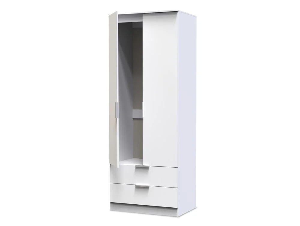 Welcome Welcome Plymouth 2 Door 2 Drawer Double Wardrobe (Assembled)