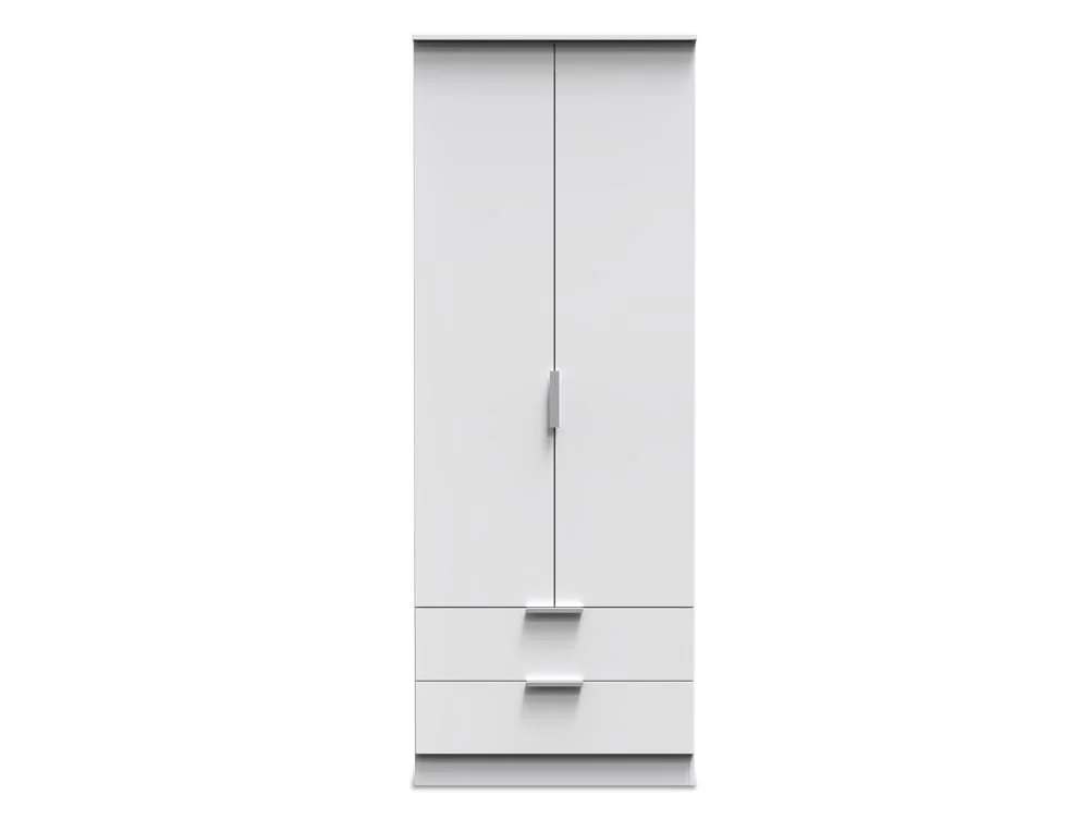 Welcome Welcome Plymouth 2 Door 2 Drawer Tall Double Wardrobe (Assembled)