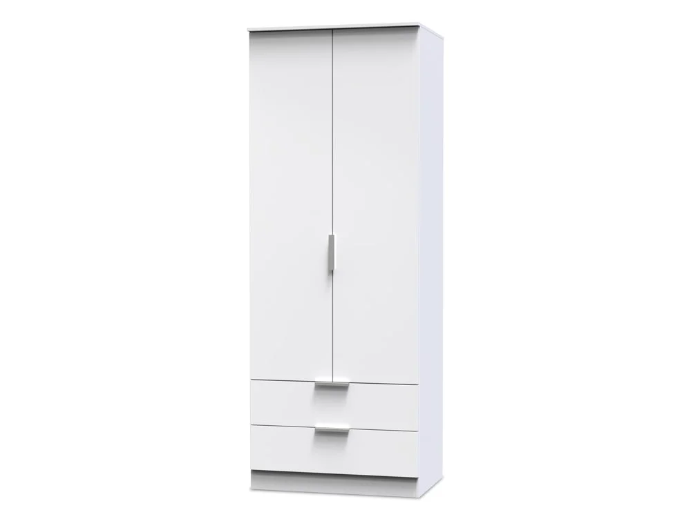 Welcome Welcome Plymouth 2 Door 2 Drawer Tall Double Wardrobe (Assembled)