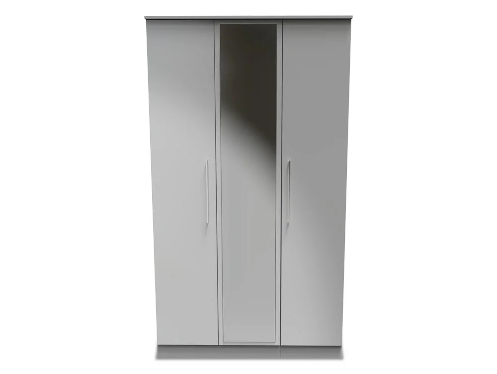 Welcome Welcome Worcester 3 Door Mirrored Triple Wardrobe (Assembled)