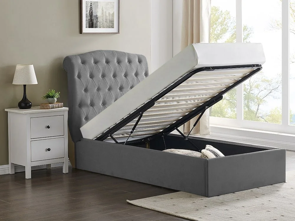 Limelight Limelight Flora Light Grey Fabric Bed Frame
